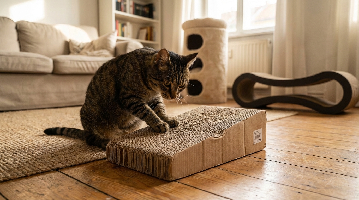 découvrez ce griffoir en carton à moins de 9 € chez centrakor, une alternative économique et efficace qui rivalise avec des modèles trois fois plus chers pour le bonheur de votre chat.
