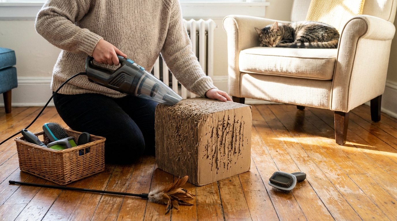 découvrez ce griffoir en carton à moins de 9 € chez centrakor, une alternative économique qui rivalise avec des modèles trois fois plus chers pour le confort de votre chat.