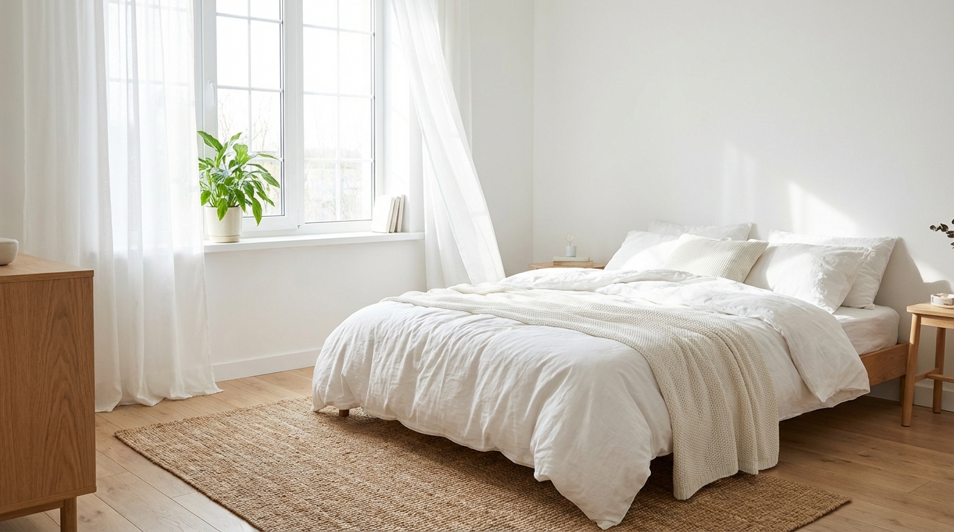 découvrez comment changer la couleur de vos draps peut métamorphoser une petite chambre et apporter une sensation de fraîcheur et d'espace.