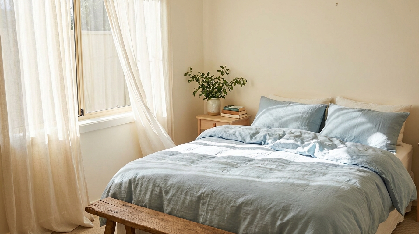 découvrez comment choisir la bonne couleur de draps peut métamorphoser une petite chambre, apportant fraîcheur et une sensation d'espace à votre cocon personnel.