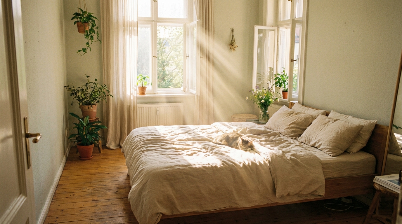 découvrez comment le choix d'une couleur de draps a métamorphosé ma petite chambre, apportant fraîcheur et sensation d'espace pour un intérieur plus accueillant.