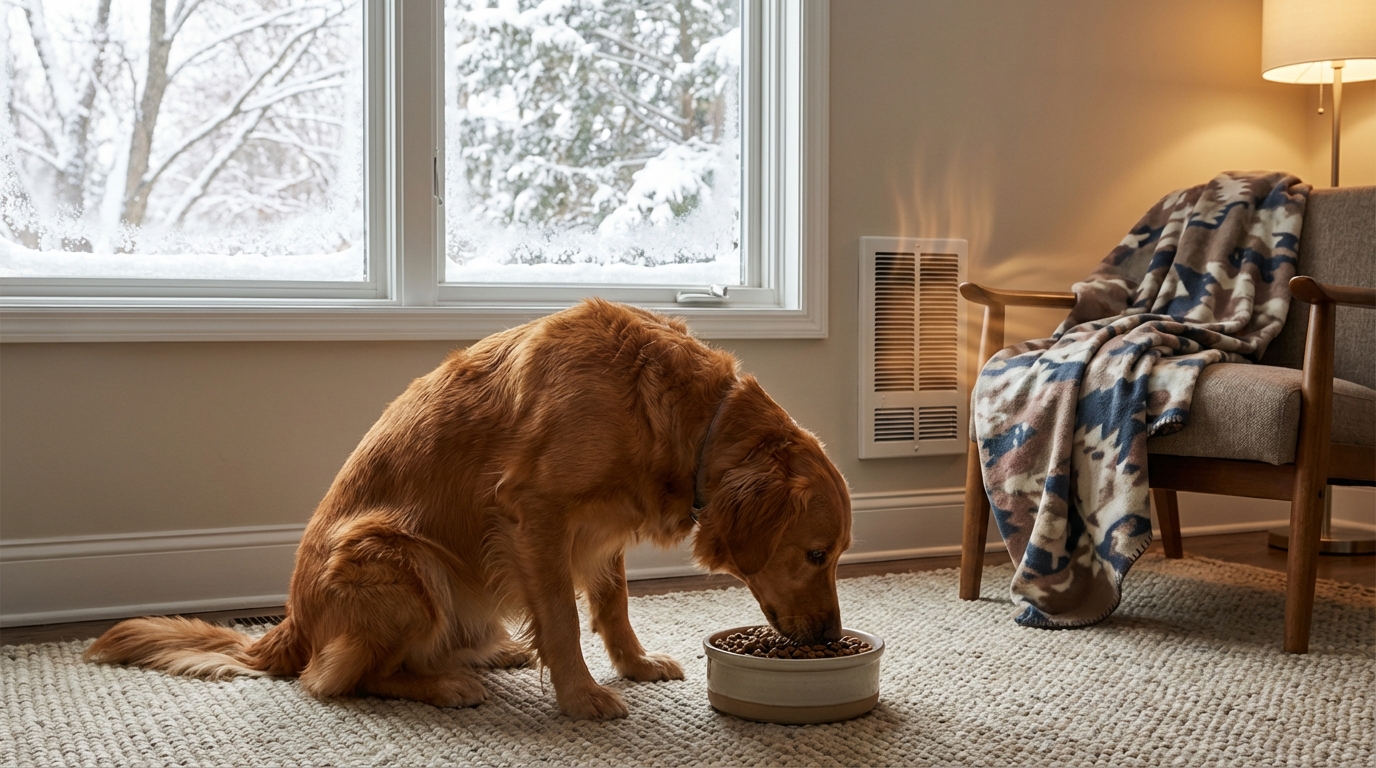 découvrez pourquoi il est important d'ajuster la ration de croquettes de votre chien lorsque les températures baissent pour maintenir sa santé et son énergie tout au long de l'hiver.