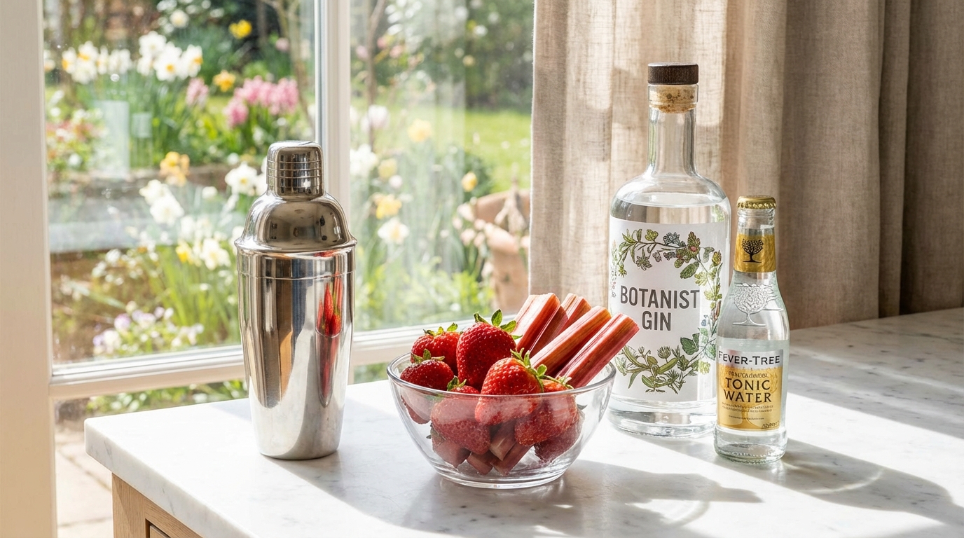 découvrez une recette pétillante aux fraises fraîches et à la rhubarbe, parfaite pour un apéro de mars plein de fraîcheur et de saveurs printanières.