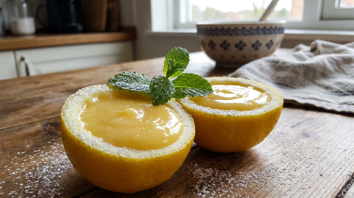 découvrez ces délicieuses crèmes au citron servies dans leur coquille, un dessert dominical léger et gourmand qui plaît à tous à chaque fois.