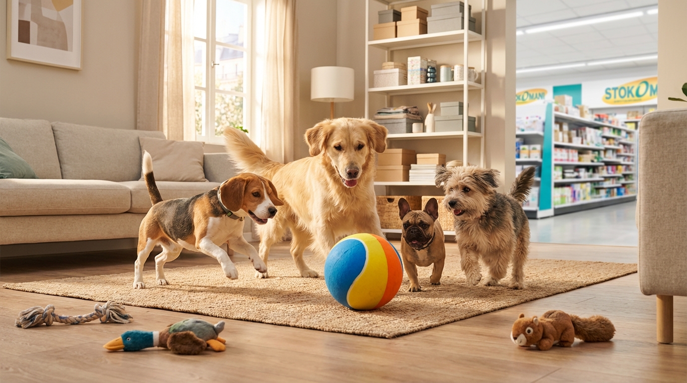 découvrez la balle à 5 € chez stokomani qui fait craquer tous les chiens et remplace tous leurs autres jouets. offrez à votre compagnon un divertissement garanti à petit prix !