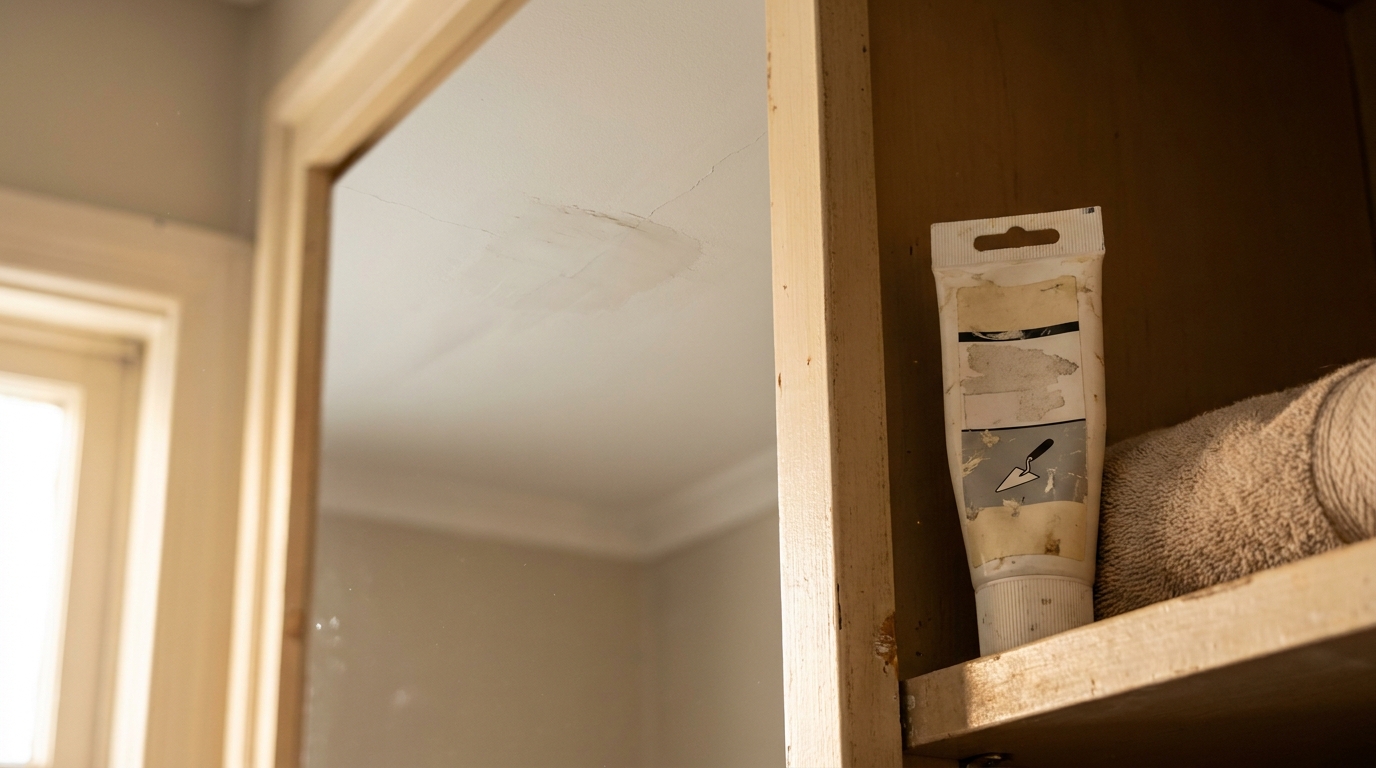 découvrez comment un simple tube caché dans mon placard a réparé une fissure au plafond facilement, sans faire appel à un plâtrier. astuce pratique et économique !