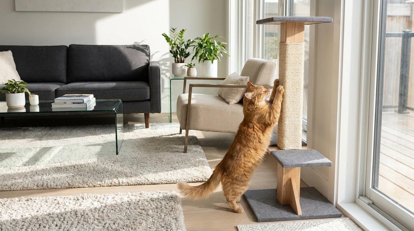 découvrez comment l'arbre à griffoir de cdiscount a changé le comportement de mon chat, protégeant ainsi mes meubles tout en offrant un espace de jeu idéal.