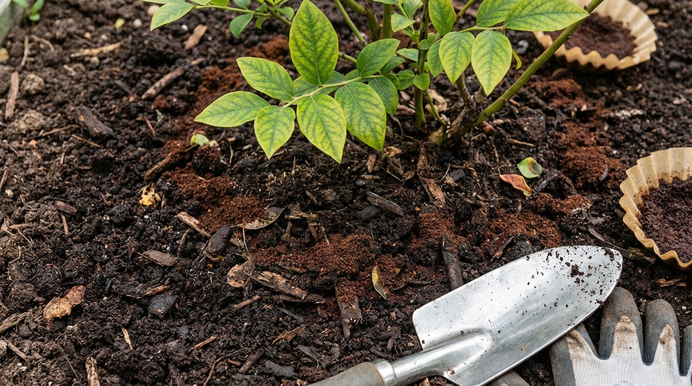 découvrez pourquoi l'utilisation prolongée de marc de café frais a rendu mon sol acide en 10 ans et apprenez comment éviter ce problème pour un jardin sain.
