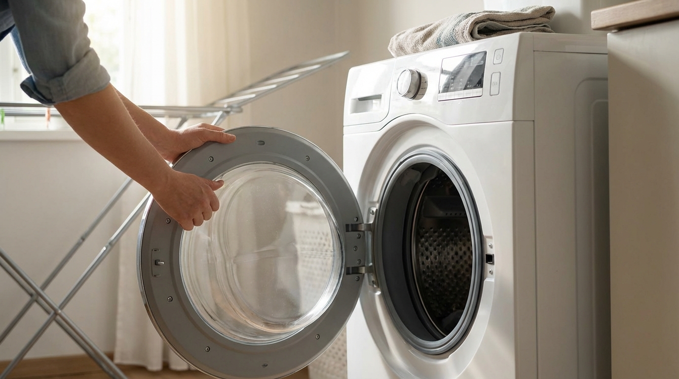découvrez comment un simple pli caché dans votre machine à laver peut éliminer efficacement les mauvaises odeurs du linge en seulement une semaine. astuce facile et rapide pour un linge frais au quotidien.