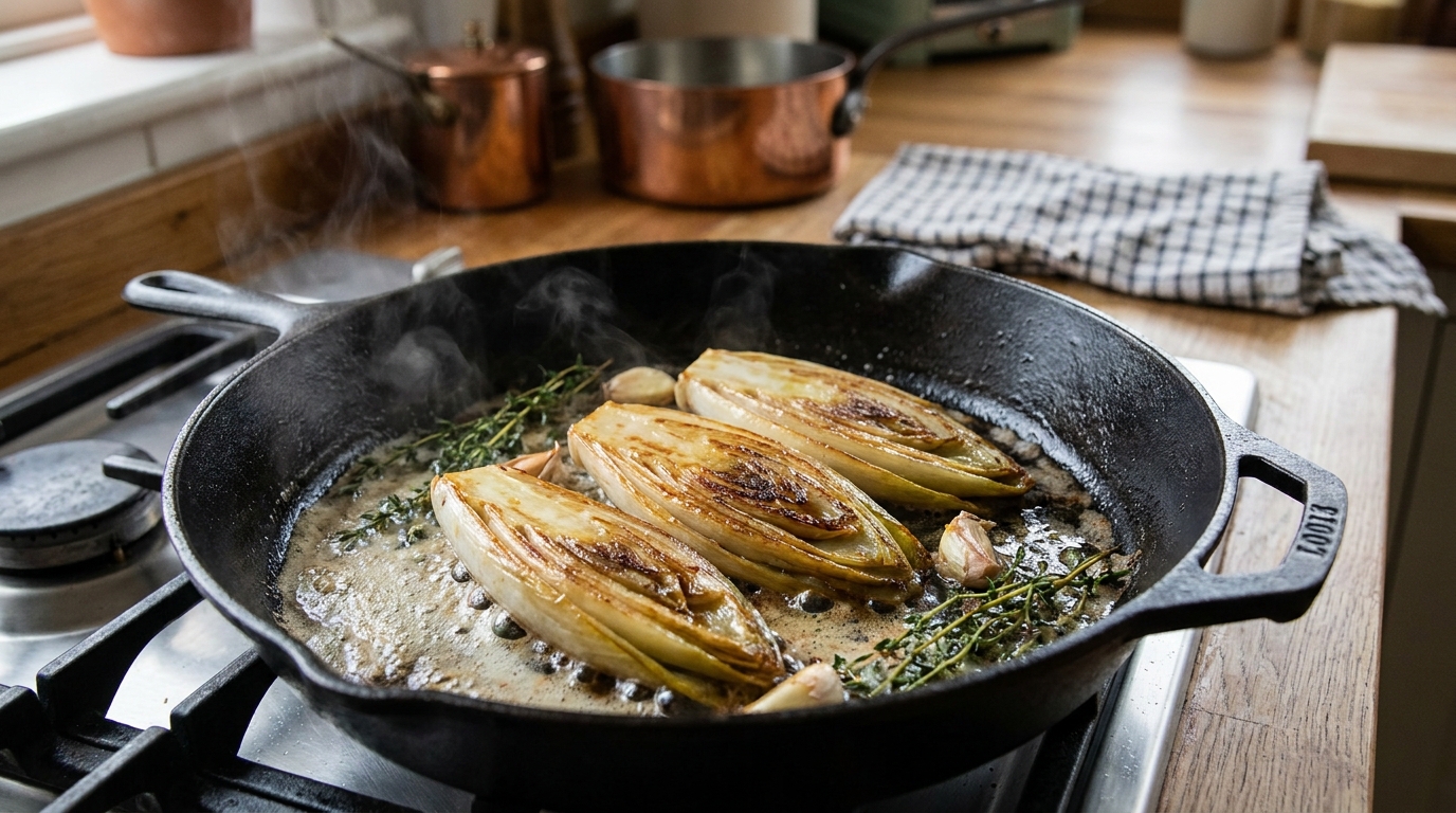 découvrez l'astuce méconnue pour éliminer l'amertume des endives au jambon avant la cuisson au four et réussissez ce plat classique à coup sûr.