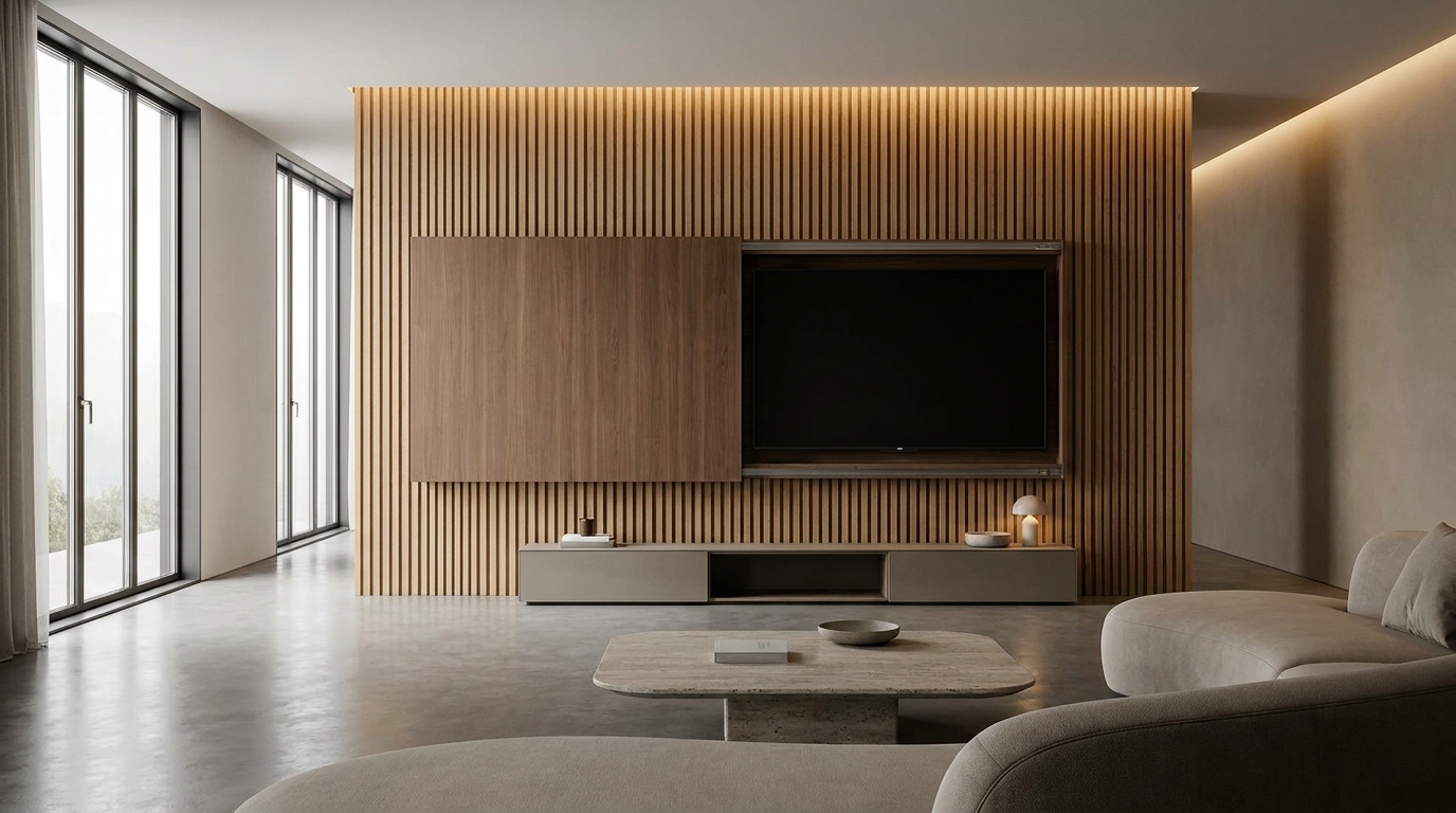 découvrez comment les architectes d’intérieur transforment votre salon en optimisant l’espace sans fixer le meuble tv au mur. astuces pour agrandir et moderniser votre pièce de vie.