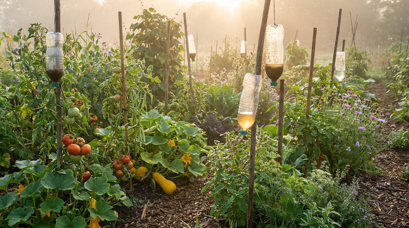 découvrez comment enterrer une vieille bouteille dans votre potager le soir peut éliminer efficacement les limaces au réveil. astuce simple et naturelle pour protéger vos plantations.