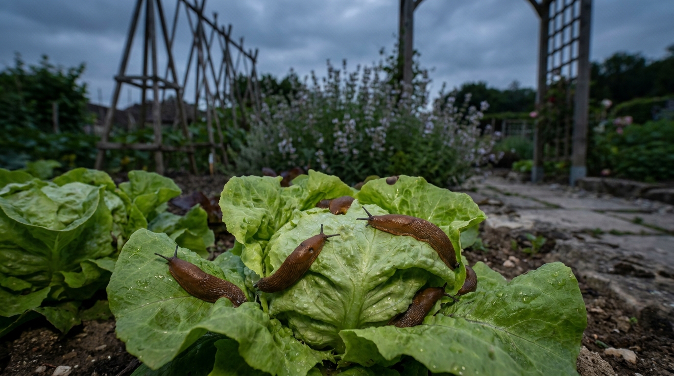 découvrez comment enterrer une vieille bouteille dans votre potager peut éliminer efficacement les limaces pendant la nuit et protéger vos plantes au réveil.