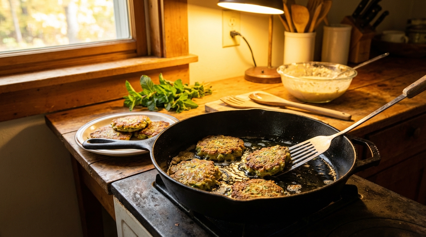 découvrez comment l'ajout de menthe a transformé mes galettes de courgette en un véritable succès, apprécié par tous et parfait pour surprendre vos invités.