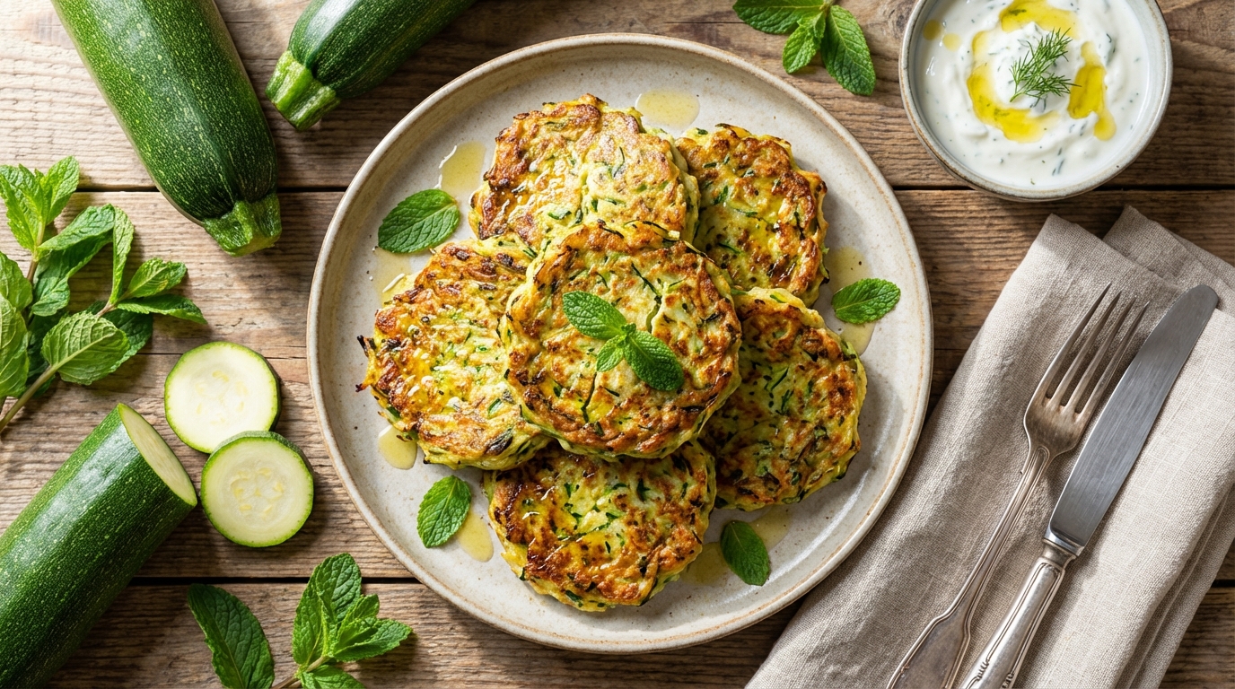 découvrez comment l'ajout de menthe à mes galettes de courgette a transformé cette recette en un véritable succès gourmand qui a conquis tous les palais.