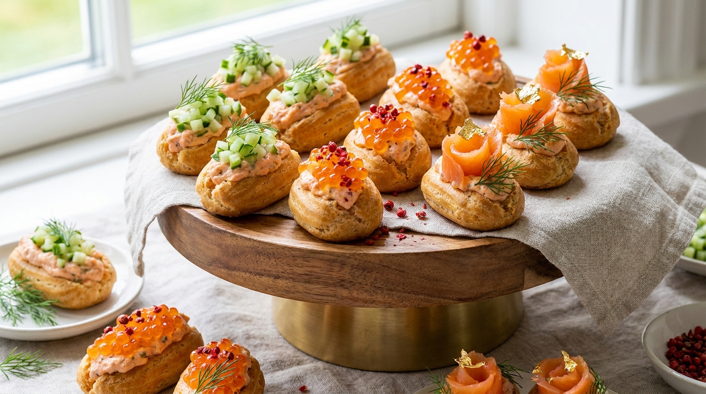 découvrez ma version revisitée d'un grand classique sucré en une délicieuse recette salée au saumon fumé, un succès incontournable pour vos invités, même après trois mois !