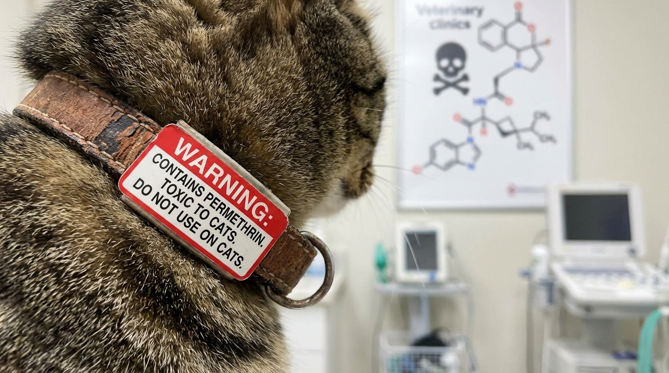 découvrez mon expérience avec un collier antipuces vendu en supermarché, contenant une molécule dangereuse qui a failli coûter la vie à mon chat en quelques heures.