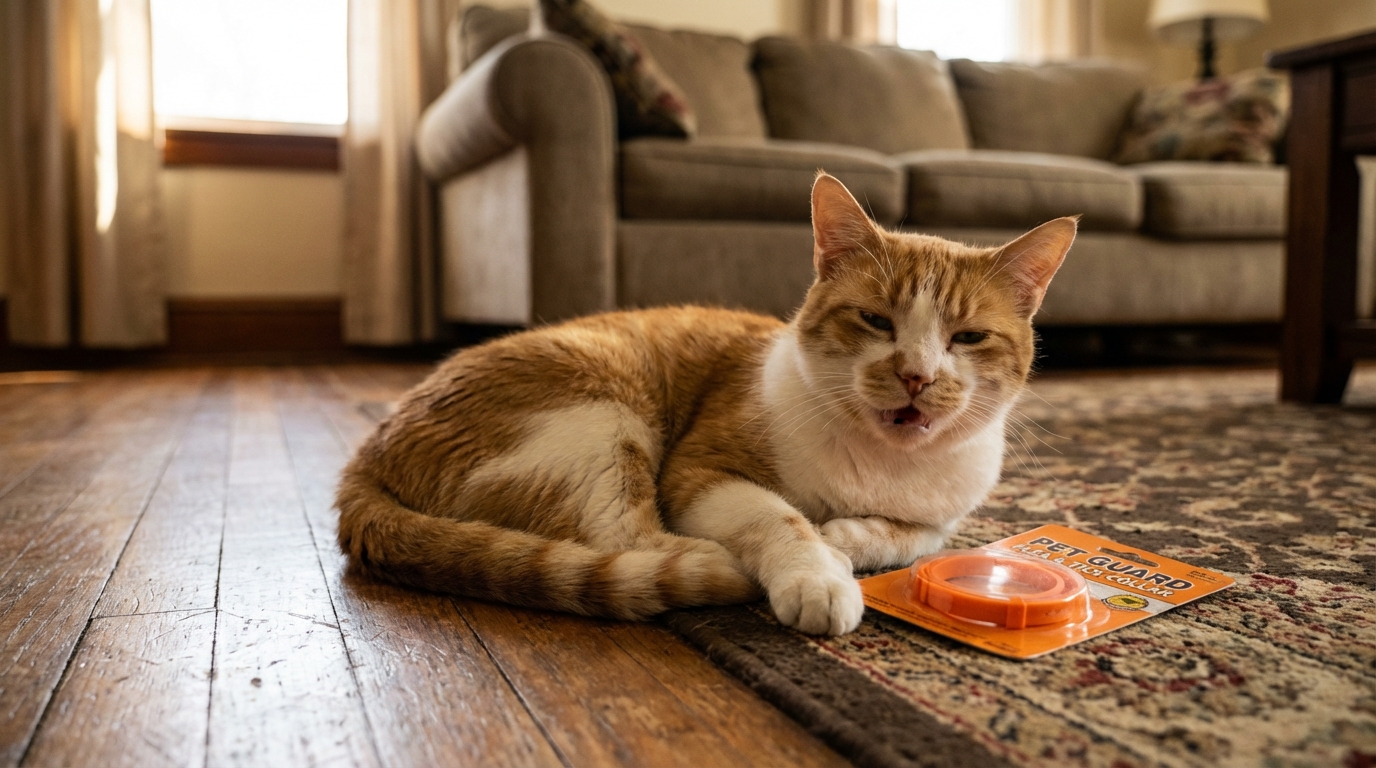 découvrez mon expérience alarmante avec un collier antipuces vendu en supermarché, contenant une molécule potentiellement mortelle pour mon chat en quelques heures.