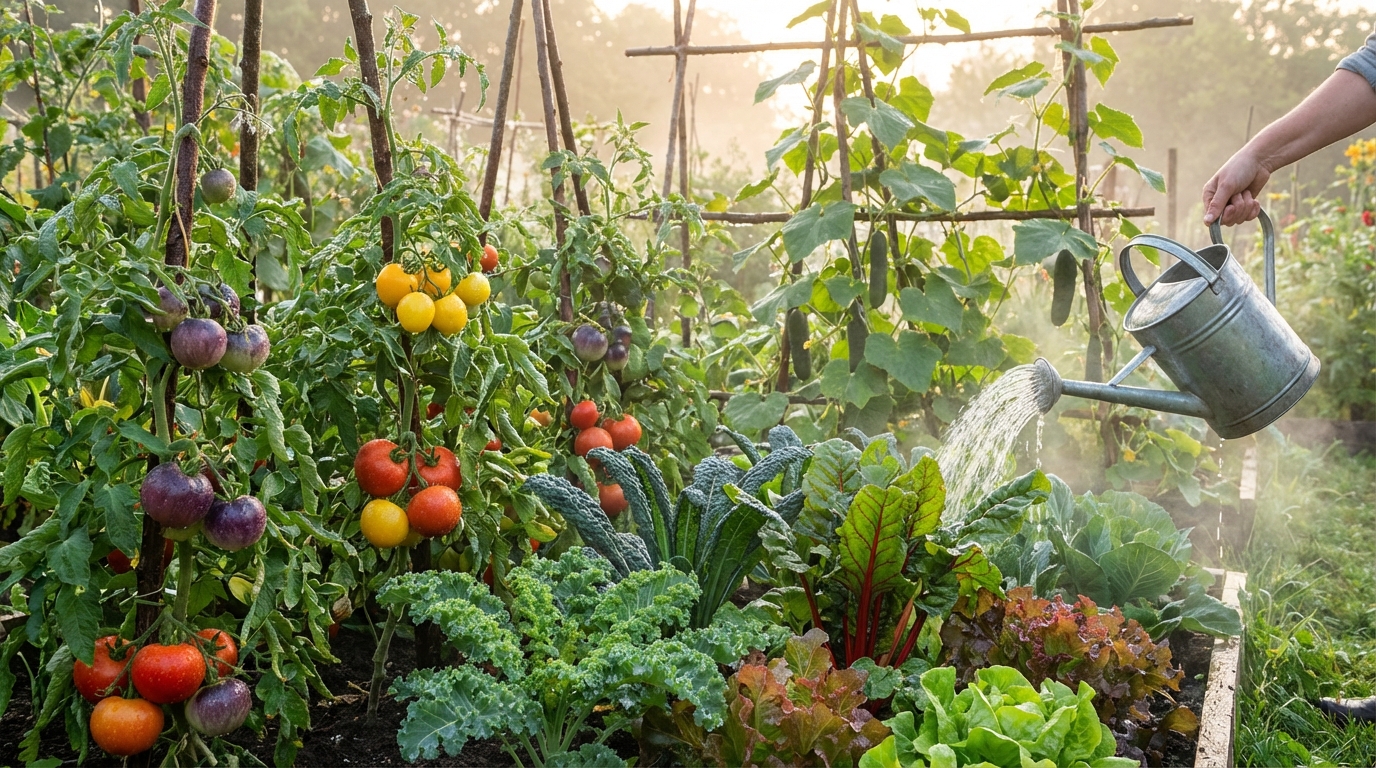 découvrez comment changer l'heure d'arrosage a transformé la croissance de mes plantes et doublé leurs résultats, en évitant les erreurs courantes d'arrosage.