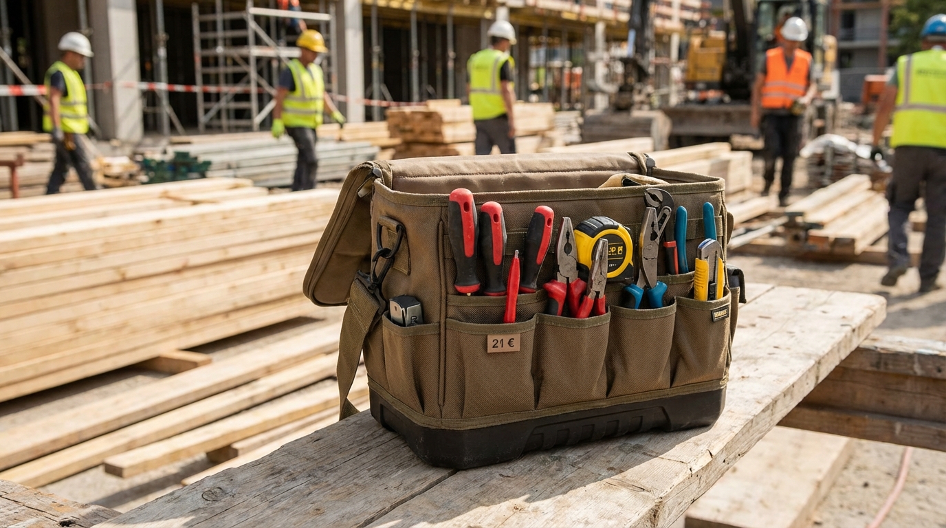 découvrez l'accessoire indispensable à seulement 21 € sur manomano, idéal pour garder tous vos outils à portée de main et éviter les allers-retours sur le chantier. praticité et gain de temps garantis !