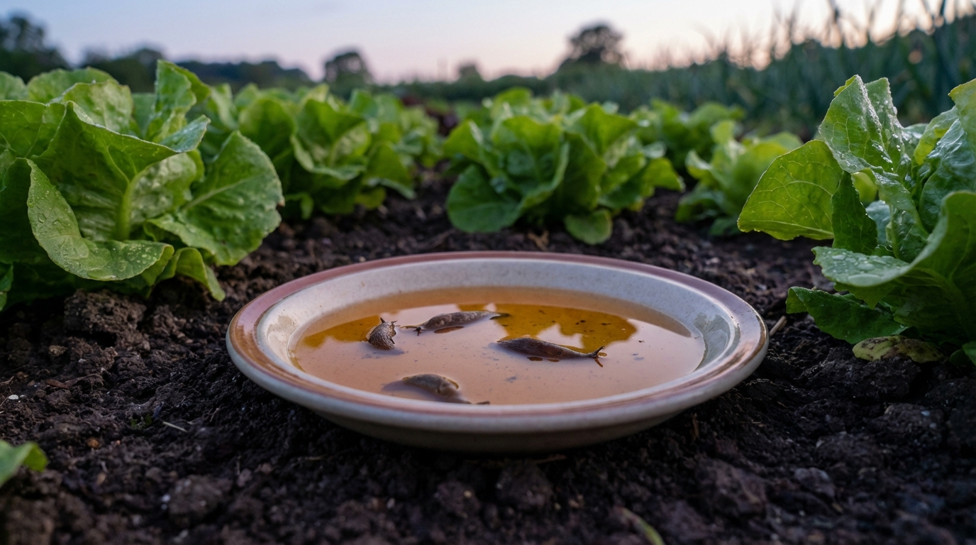 découvrez l'astuce simple et efficace de mon voisin pour protéger son potager des limaces : déposer une assiette de bière chaque soir pour les attirer et les éloigner de vos récoltes.