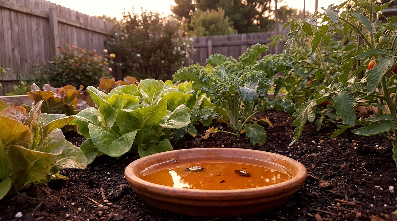 découvrez l'astuce effective de mon voisin pour un potager sans limaces : déposer une assiette de bière chaque soir pour les éloigner naturellement.