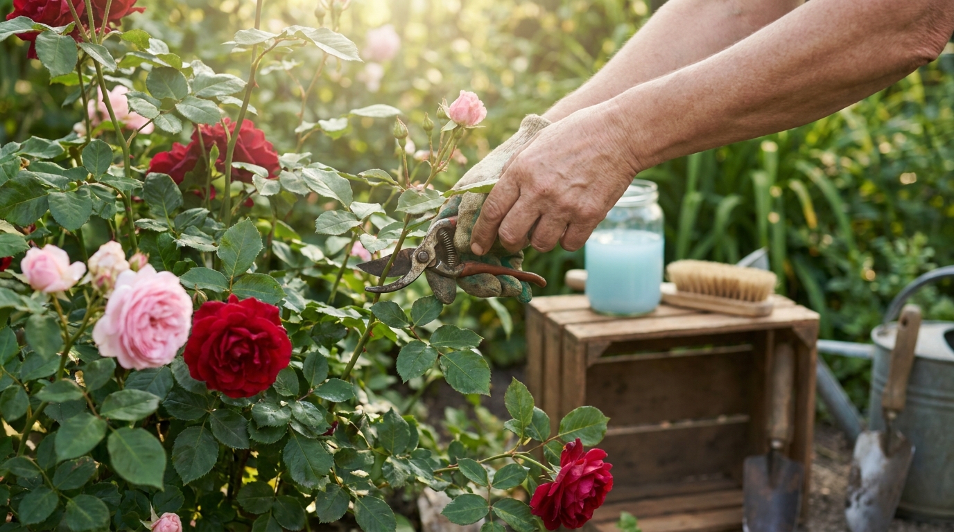 découvrez le geste ancestral indispensable à réaliser avant d'appliquer la bouillie bordelaise pour garantir des rosiers en pleine santé et protégés efficacement.