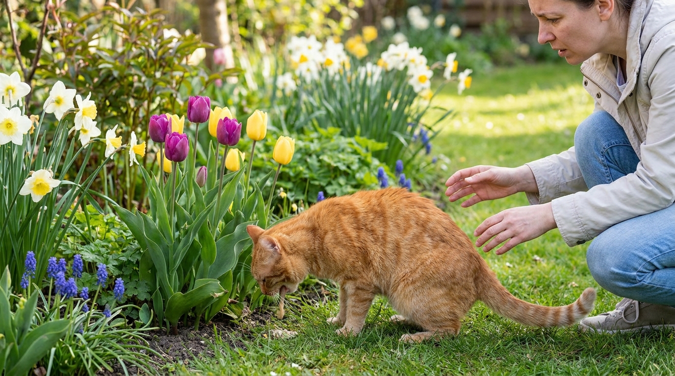 découvrez pourquoi, selon les vétérinaires, nettoyer immédiatement le vomi de votre chat dans le jardin peut compliquer la détection d’un empoisonnement et comment réagir efficacement.