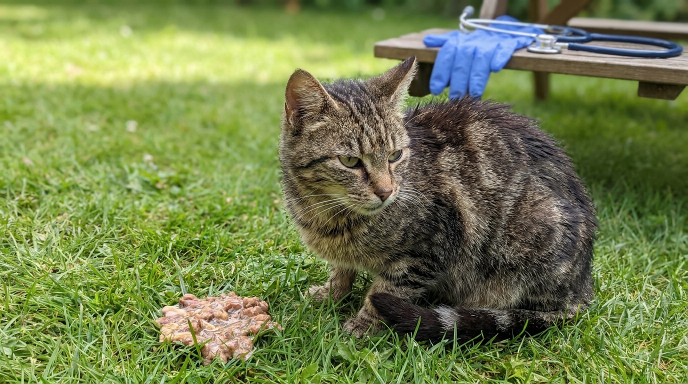 découvrez pourquoi nettoyer immédiatement le vomi de votre chat dans le jardin peut compliquer la détection d'un empoisonnement, selon les conseils des vétérinaires.