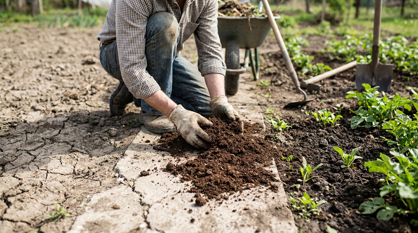 découvrez le secret d'un expert pour transformer un sol dur comme du béton en une terre fertile et meuble, et ne jamais planter sans cet indispensable.