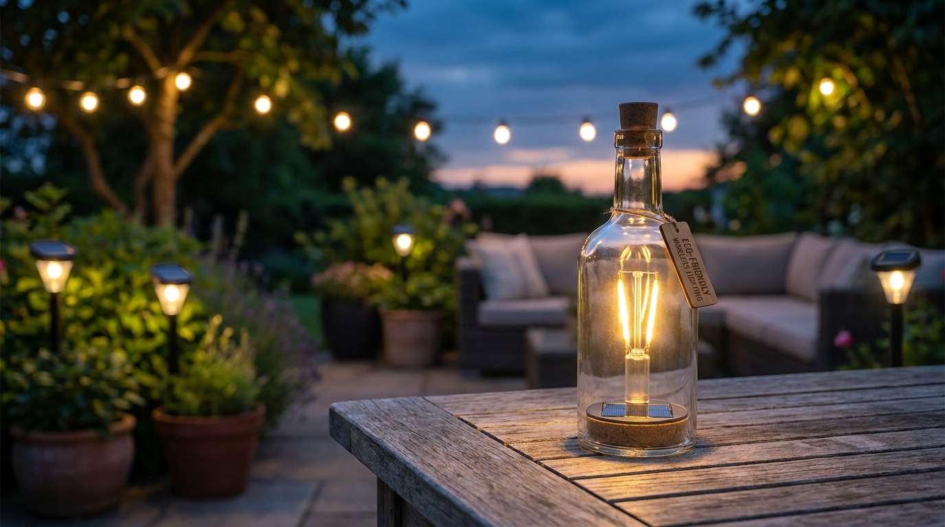 découvrez comment lidl transforme vos bouteilles en verre usagées en élégantes lampes d'extérieur à petit prix, alliant recyclage et design durable.