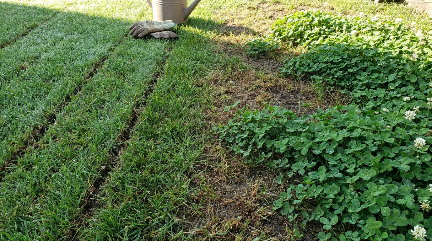 découvrez pourquoi négliger l'étape post-scarification peut transformer votre pelouse en un tapis de trèfle en seulement 48 heures et apprenez comment protéger votre gazon efficacement.