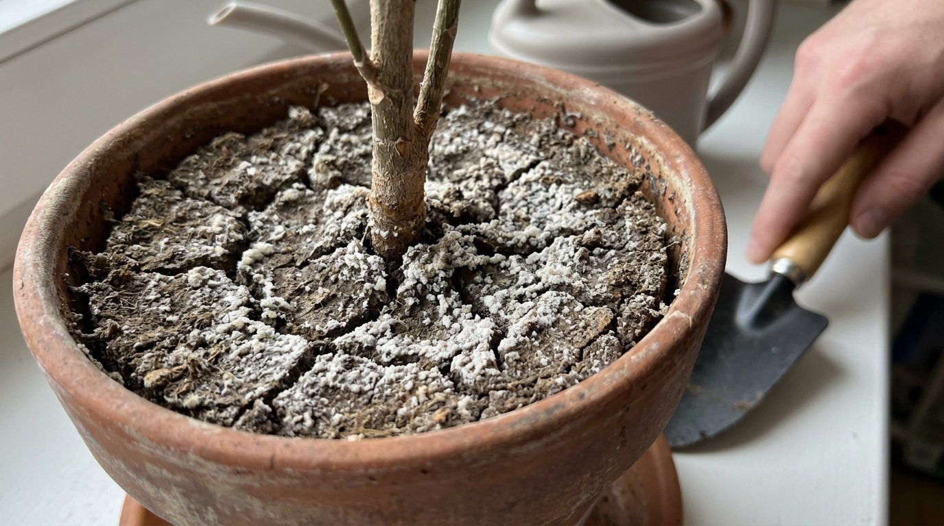 découvrez pourquoi la terre de vos plantes d'intérieur blanchit et les raisons pour lesquelles il est important de ne pas gratter ce dépôt pour préserver la santé de vos végétaux.