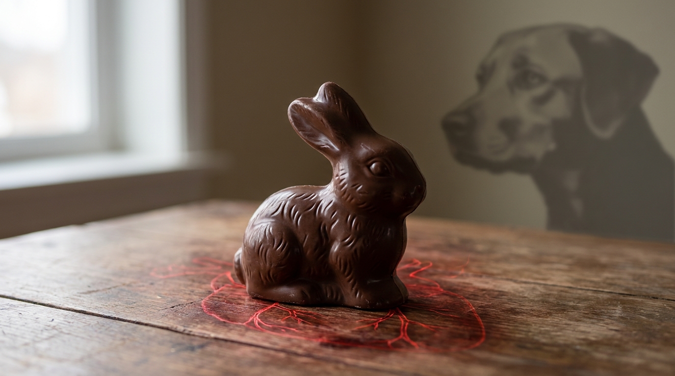 découvrez les risques cachés d'un simple carré de chocolat de pâques : comment 50 grammes peuvent gravement affecter le cœur de votre chien et les précautions à prendre.