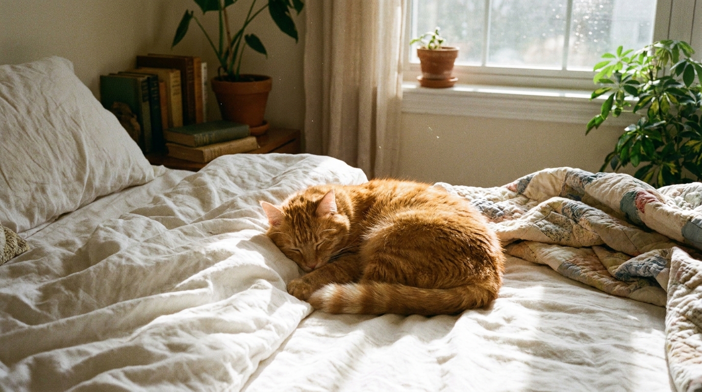 découvrez ce que les comportementalistes expliquent sur le fait que votre chat dort sur votre lit et ce que ce comportement révèle sur votre relation.