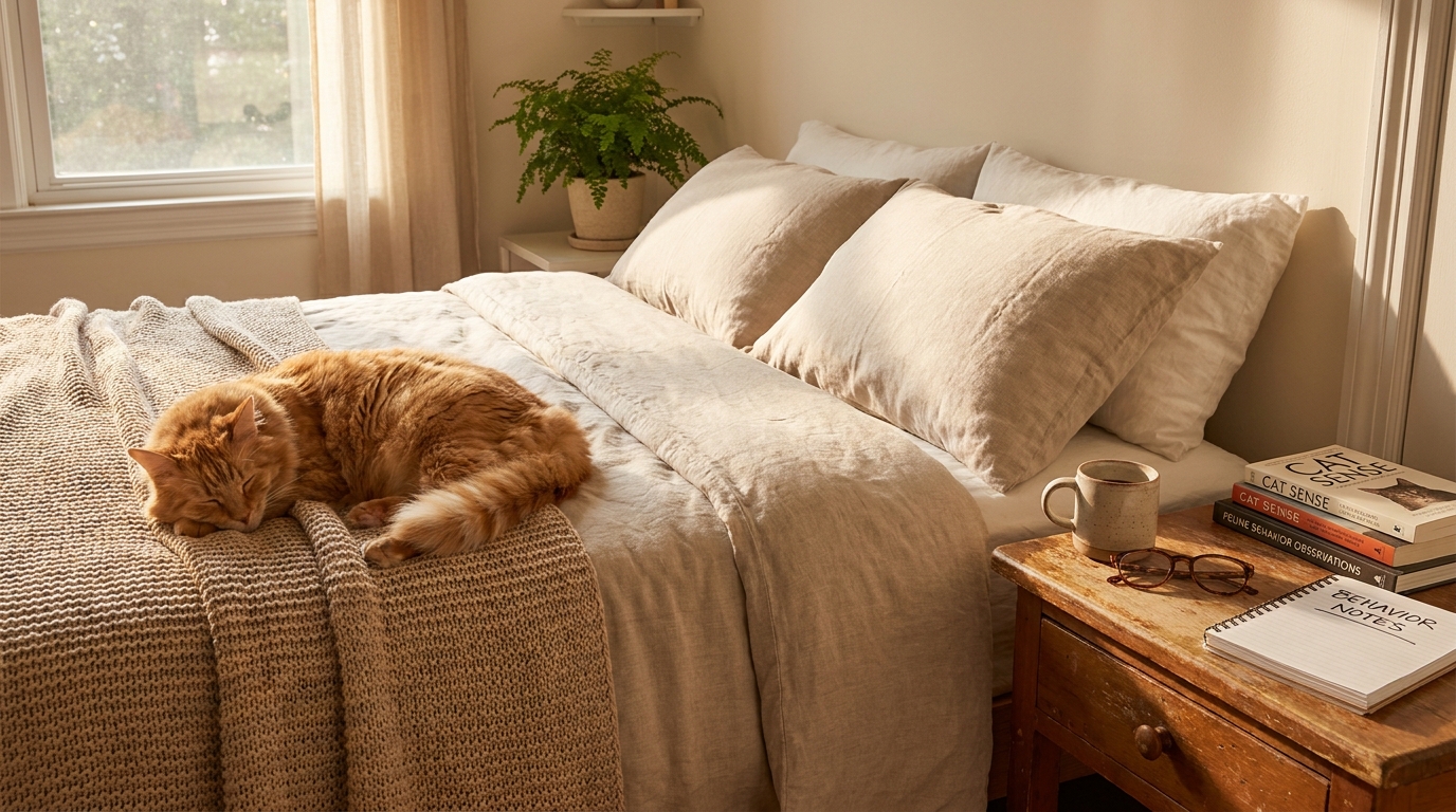 découvrez ce que les comportementalistes révèlent sur le fait que votre chat dort sur votre lit et comprenez les raisons profondes de ce comportement félin intriguant.