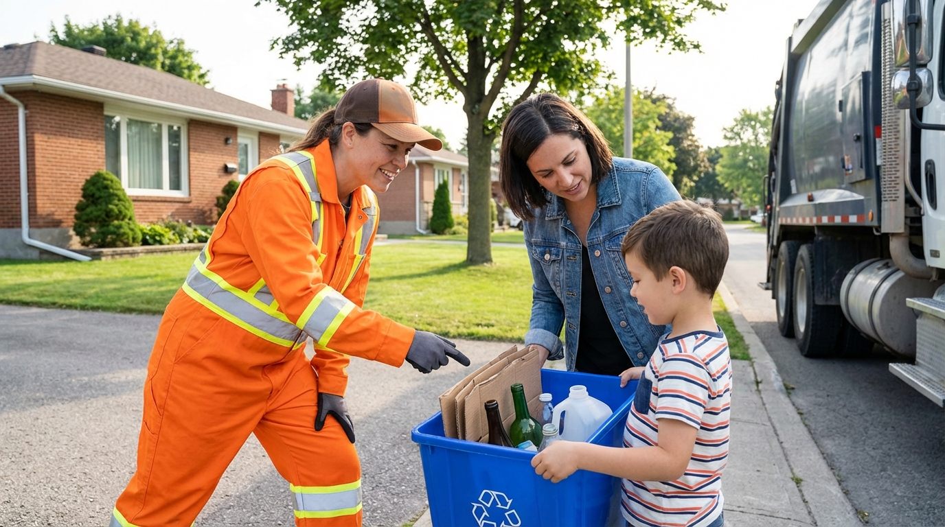 découvrez comment une simple phrase d’un éboueur a transformé mes habitudes de tri des déchets après des années de négligence.