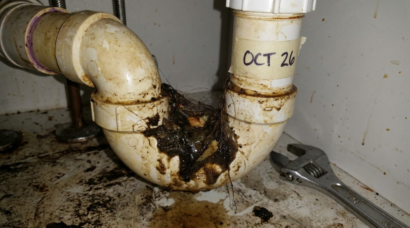 découvrez la vérité surprenante sur ce que votre siphon d'évier peut cacher, révélée par un plombier après des années d'utilisation de bicarbonate et de vinaigre.