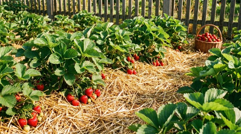 découvrez le secret de mon voisin expérimenté : recouvrir la terre de paille avant qu'elle ne chauffe pour obtenir des fraises deux fois plus grosses et savoureuses.