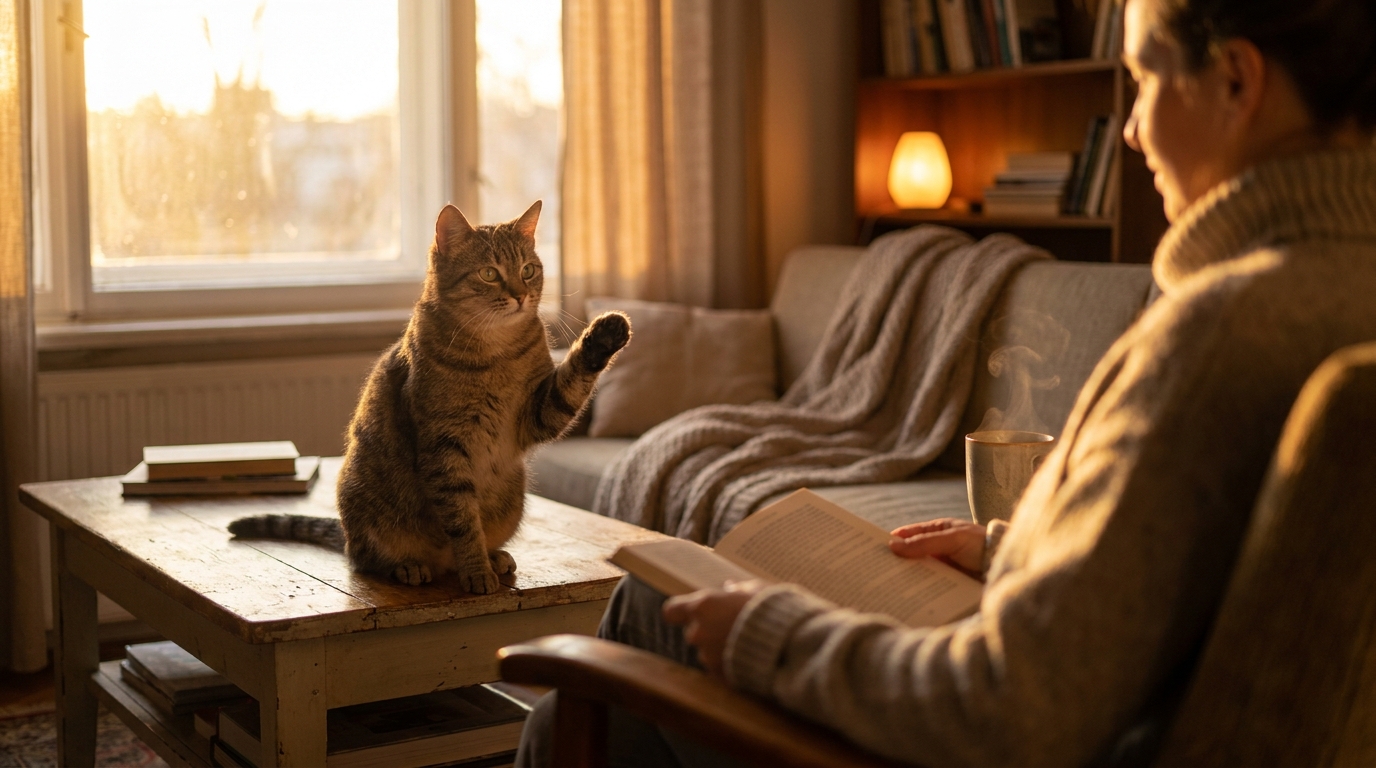 découvrez ce moment délicat où votre chat vous fait ses adieux, caché dans la routine tranquille de chaque soir, et apprenez à reconnaître ces gestes pleins de tendresse.