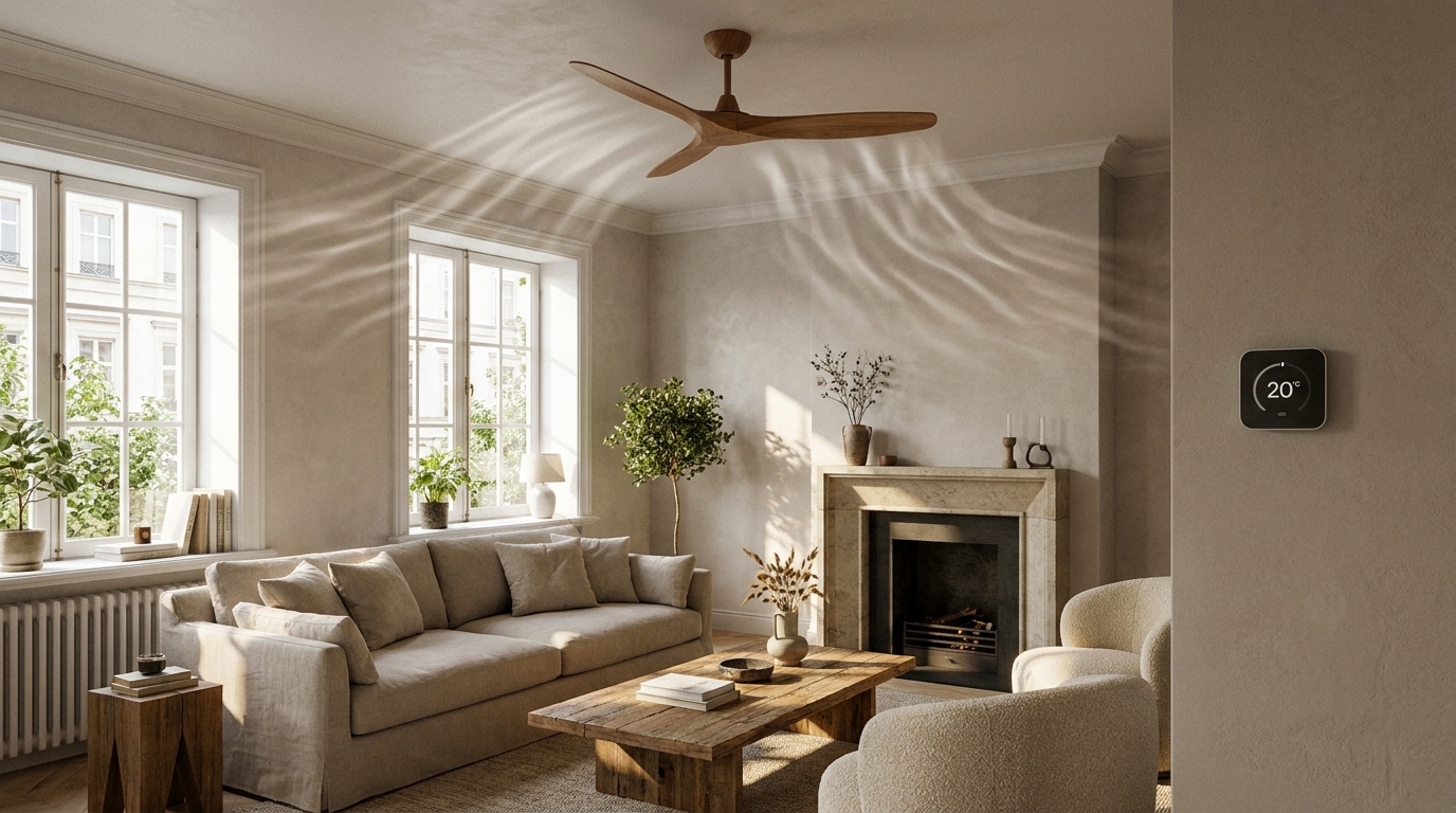 découvrez comment une astuce peu connue liée au ventilateur de plafond peut réduire votre facture d'énergie et pourquoi 7 français sur 10 ne la connaissent toujours pas.