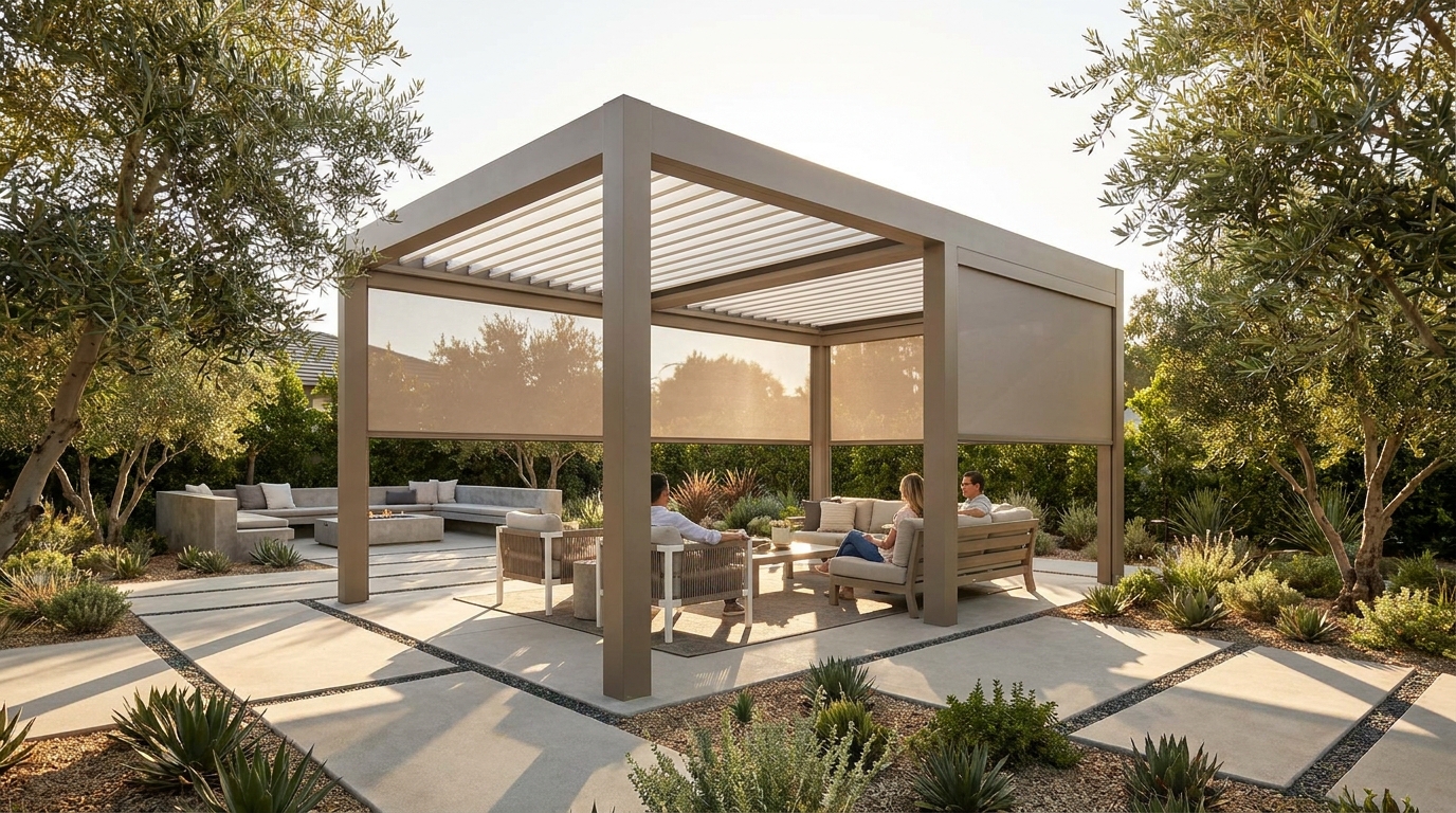 découvrez la pergola bioclimatique castorama à moitié prix, une construction si réaliste que même votre voisin y croira ! profitez d'un extérieur design et fonctionnel dès maintenant.