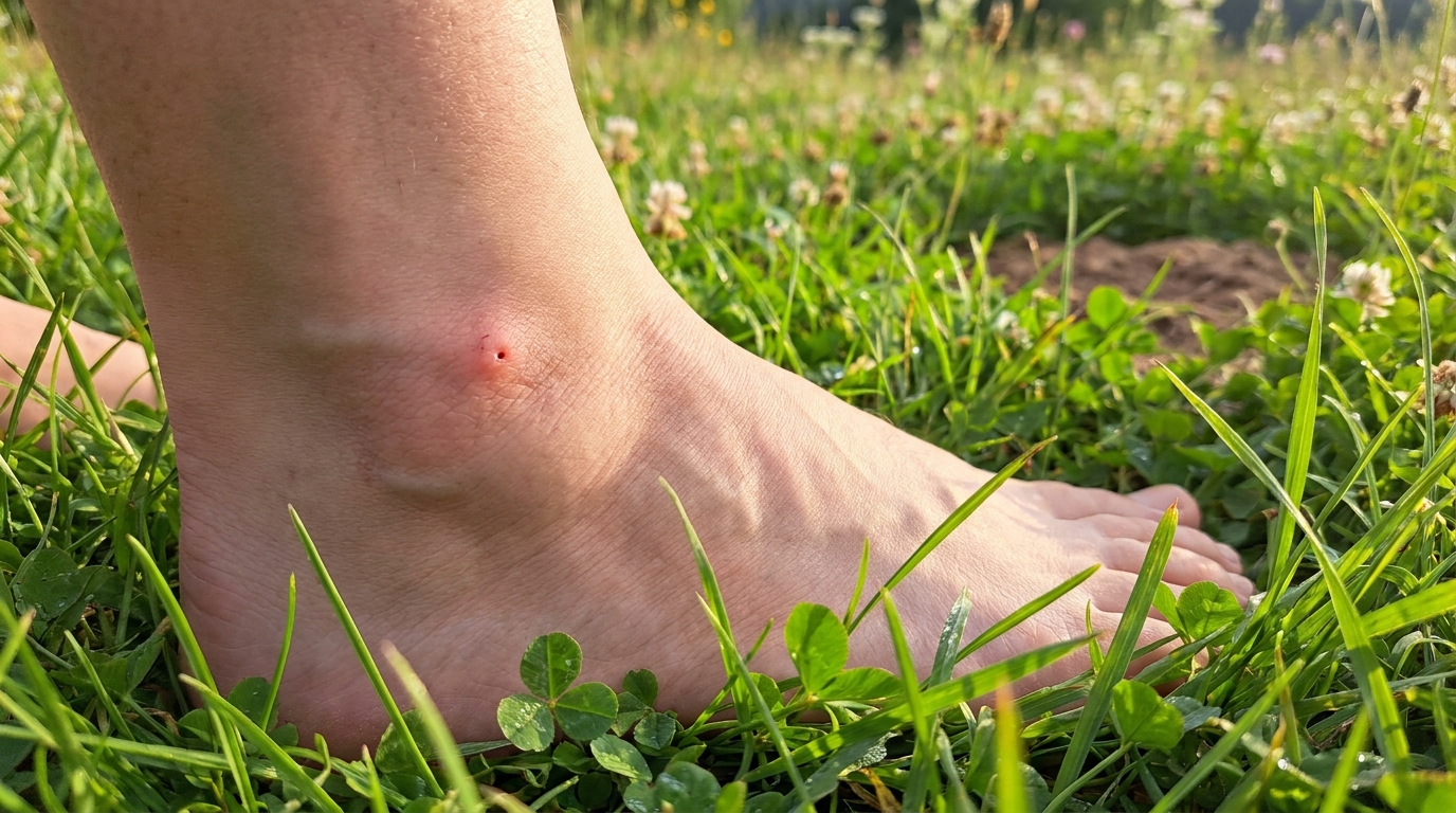 découvrez pourquoi cette piqûre surprenante à la cheville après une promenade dans l'herbe en mai n'est pas causée par un moustique et quels autres insectes pourraient en être responsables.