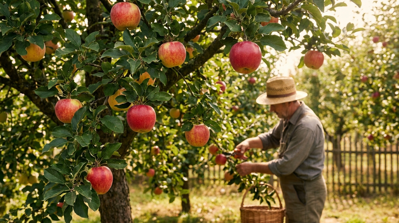 découvrez comment mon oncle taille la moitié des fruits de son pommier chaque été pour obtenir des fruits plus gros et spectaculaires, une technique révélatrice pour un verger productif.