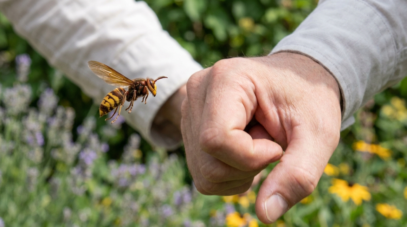 découvrez pourquoi votre réaction instinctive face au frelon asiatique peut aggraver l'attaque et apprenez les gestes à adopter pour vous protéger efficacement.