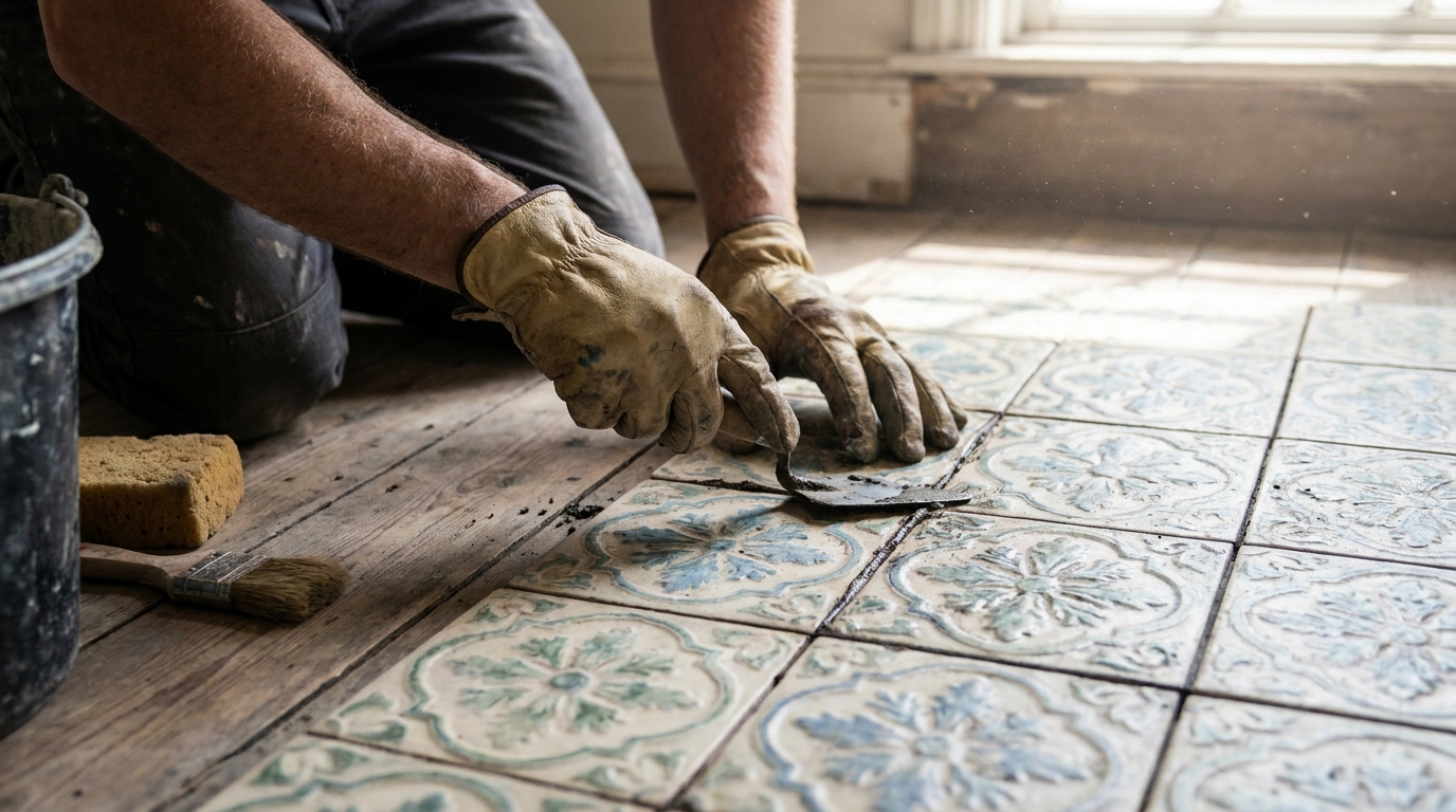 il y a dix ans, j'ai enlevé le carrelage fleuri de ma grand-mère. aujourd'hui, en découvrant les tendances déco actuelles, je réalise que c'était une erreur. retour sur cette expérience et les styles qui reviennent en force.