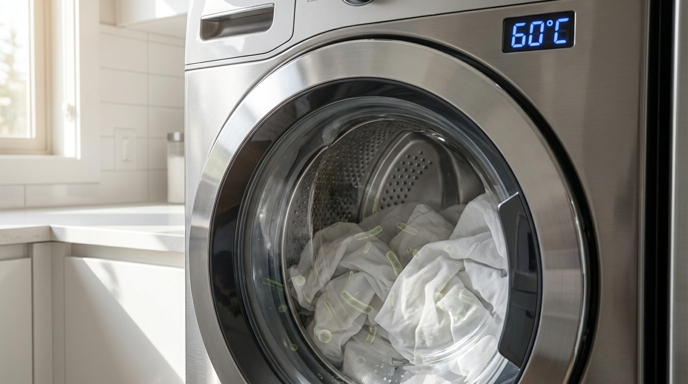 découvrez les résultats surprenants d'une étude 2025 révélant que plus de la moitié des machines à laver ne désinfectent pas les draps, même à 60°c. apprenez pourquoi laver vos draps à haute température ne suffit pas à éliminer les germes.