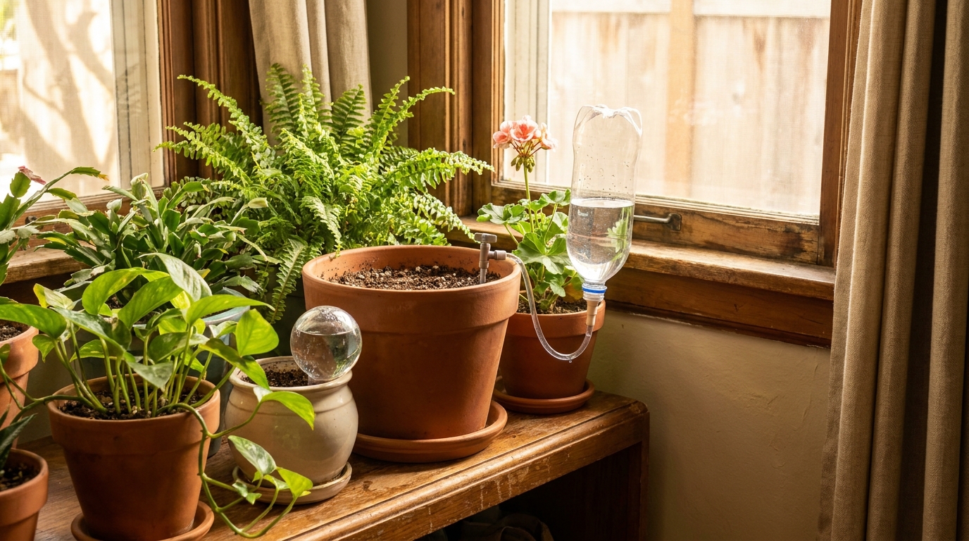 découvrez l'astuce ingénieuse de mon voisin retraité pour garder vos plantes en pleine santé pendant 15 jours sans aucun entretien lors de vos vacances.