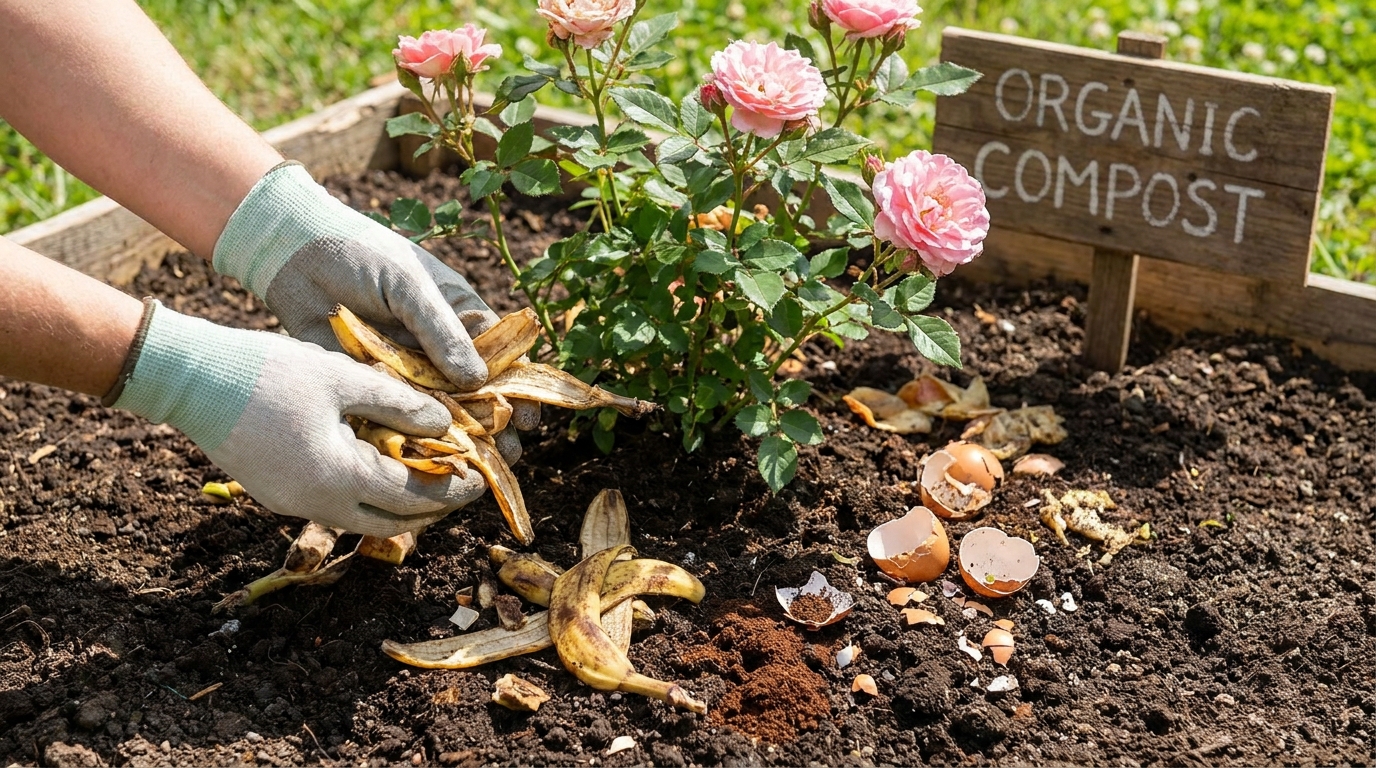 découvrez comment un simple déchet de cuisine peut transformer vos rosiers et les faire fleurir abondamment. une astuce naturelle et inattendue pour un jardin épanoui.