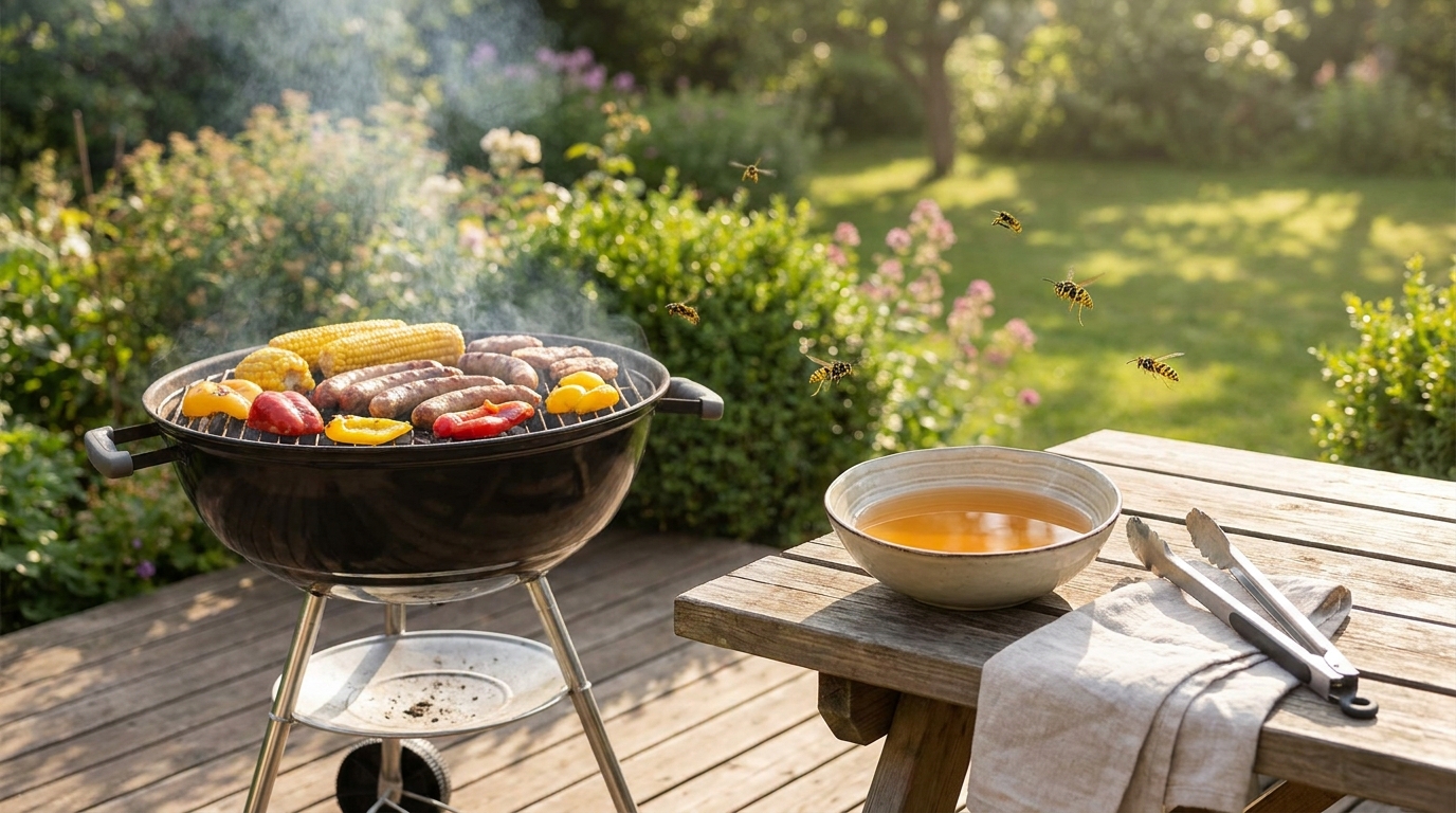 découvrez le secret inattendu pour éloigner les guêpes de vos grillades grâce à un simple bol placé près du barbecue. profitez de vos repas en plein air sans nuisances.